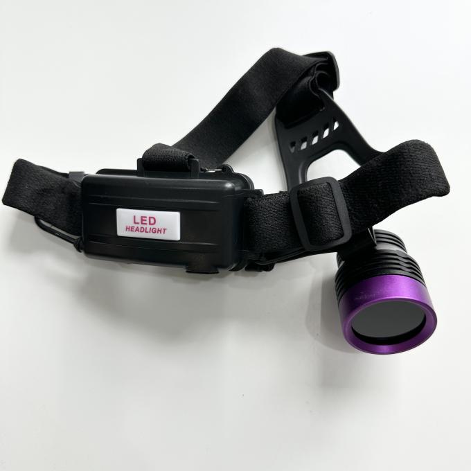 چراغ جلو فلورسنت ذرات مغناطیسی UV DG-3101S با حداکثر طول موج 365-370nm و 2pcs از 18650 باتری لیتیوم 4