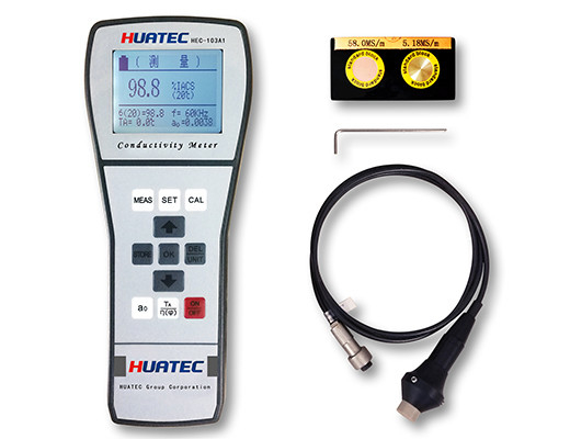 واحدهای اندازه گیری رسانایی الکتریکی 60KHz Sine Wave Digital Portable Eddy Current Meter (MS/m یا %IACS)