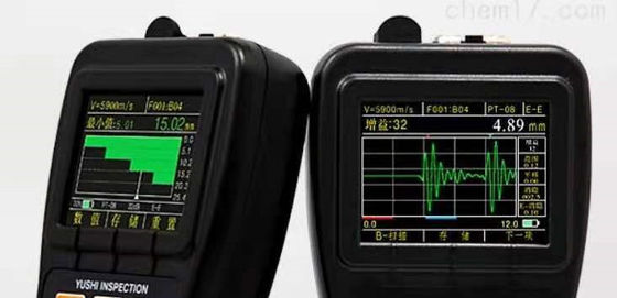 TG-5100D دقت بالا قابل حمل A-SCAN و B-SCAN OLED نمایش دهنده از طریق پوشش سنج ضخامت فوق صوت