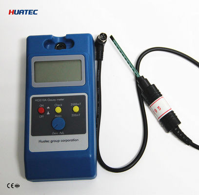 HGS-10A متر تسلا دیجیتال قابل حمل Gaussmeter برای آزمایش میدان مغناطیسی