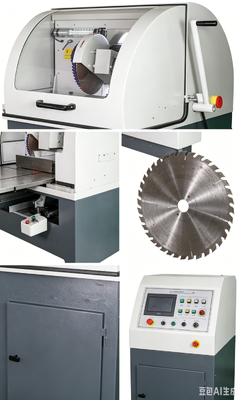 HC-350A دستگاه برش نمونه فلز شناسی عمودی Φ110mm Max Cutting 4KW آب خنک کننده تجهیزات قطع نمونه