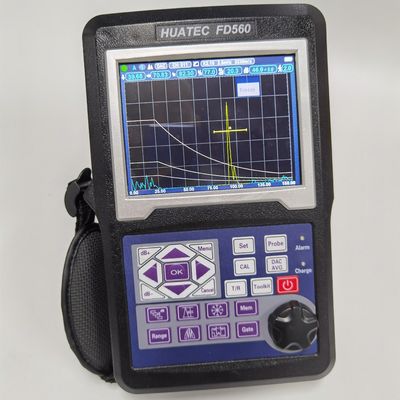 FD560 دستگاه تشخیص عیب های فوق صوتی قابل حمل با عملکرد بالا 0.2-20MHz پهنای باند TFT رنگ LCD تست عیب صنعتی