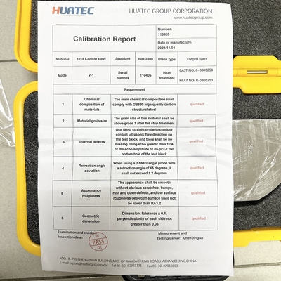 IIW V-1 CS SS AL مواد UT بلوک های کالیبری NDT ابزار