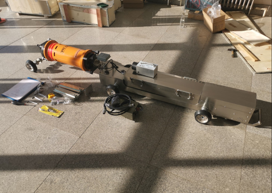 HUATEC X Ray Pipe Crawler Machine قطر لوله تشخیص دامنه Dia 400-1100mm