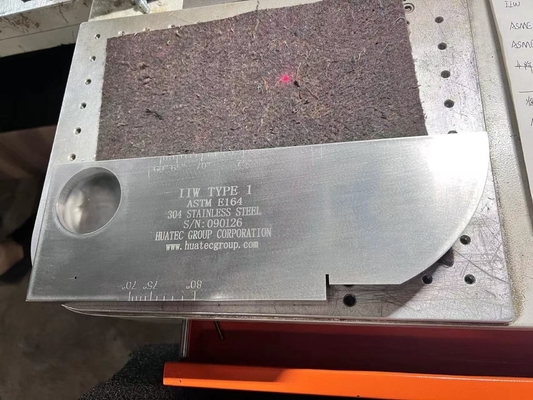 IIW TYPE 1 UT بلوک کالیبراسیون فولاد کربن