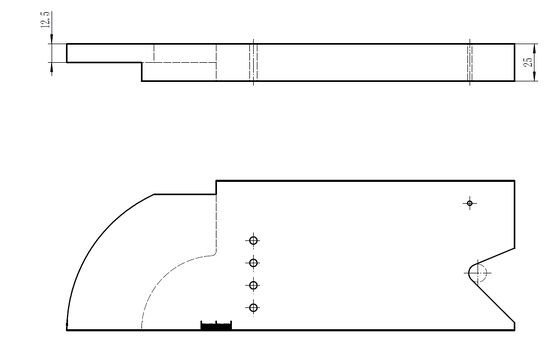 بلوک کالیبراسیون شعاع PAUT IIW ISO 19675 متریک