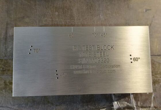 AWS D1.1/D1.1M-2015 بلوک کالیبراسیون اولتراسونیک RC برای مبدل‌های پرتو زاویه‌دار