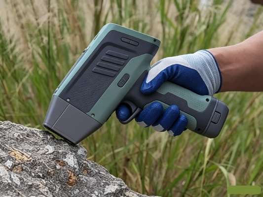 HXRF-600plus تحلیلگر عناصر معدنی XRF دستی IP65 ضد آب GPS Bluetooth قابل حمل برای جستجو زمین شناسی