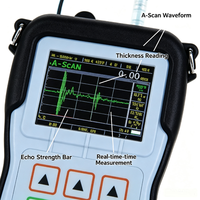 TG-5600DL Color Ultrasonic Thickness Gauge 100000 Data Storage Multi-Layer Thickness Measurement for Pipeline Pressure Vessel Corrosion Detection